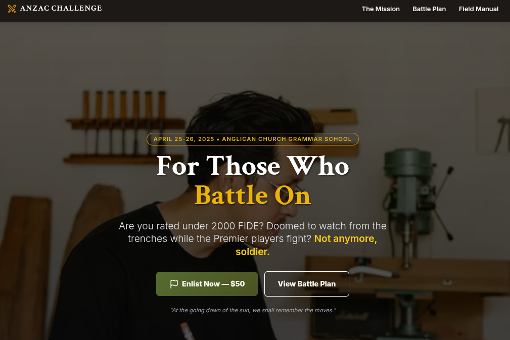 2026 Anzac Challenge